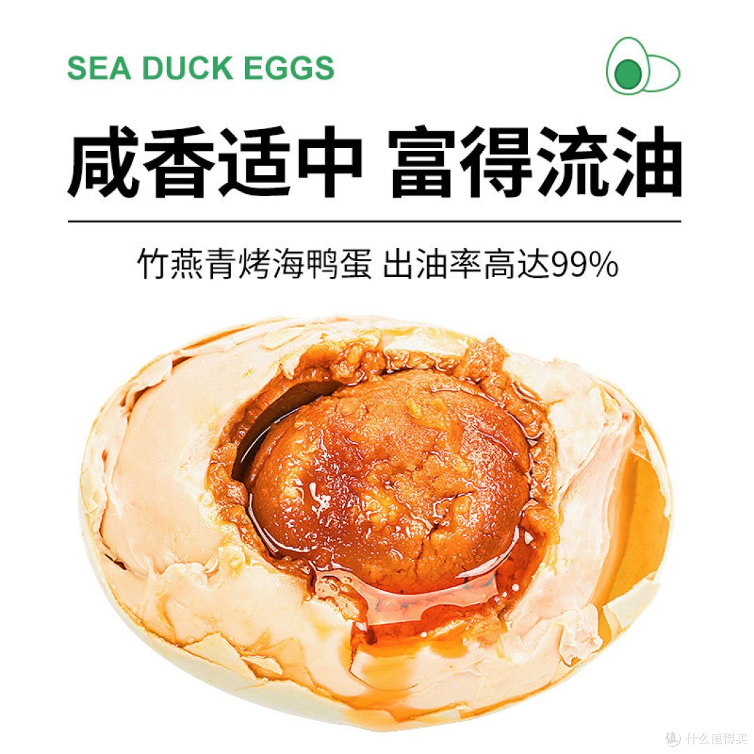家常必备！竹燕青北部湾红树林烤海鸭蛋 70g大颗爆油不齁咸