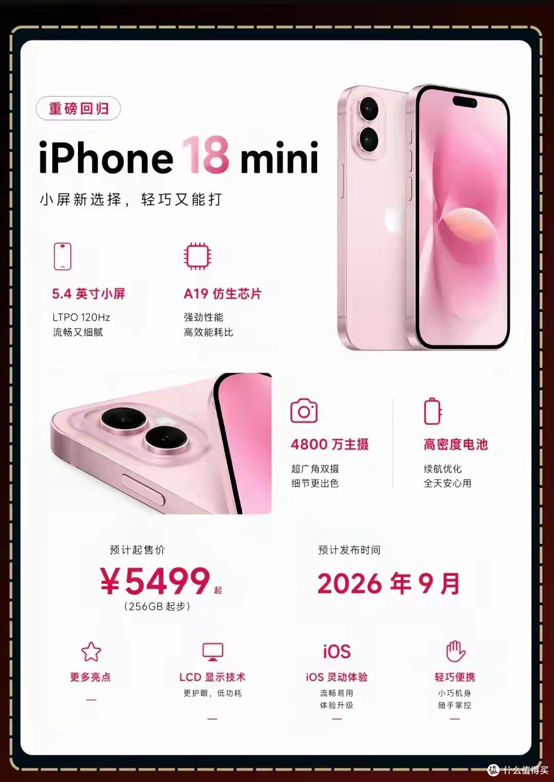彻底劝退普通人！iPhone18 mini看着很香，实则根本不适合大众