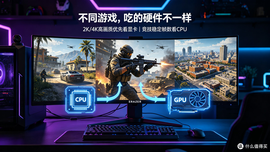 打游戏到底吃CPU还是显卡?