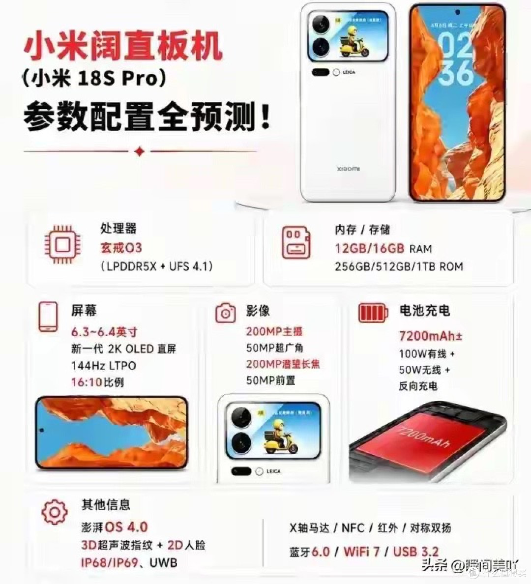 小米18s Pro配置流出，6.3寸直屏塞7200mAh现实取舍要看清