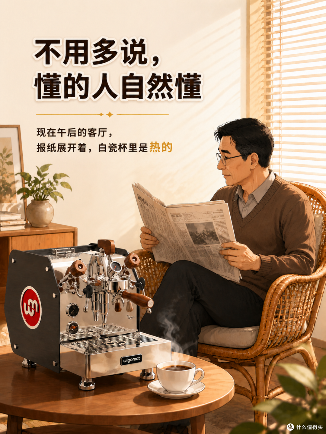 自己都没舍得,却给爸妈配了台咖啡机