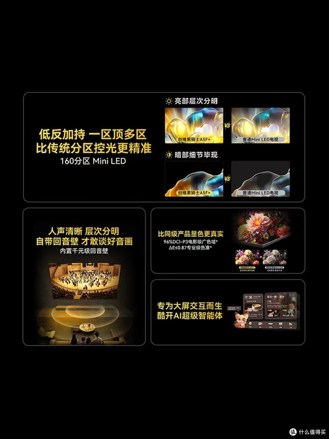 创维 A5F+ 65 寸 Mini LED 游戏电视套购享立减补贴