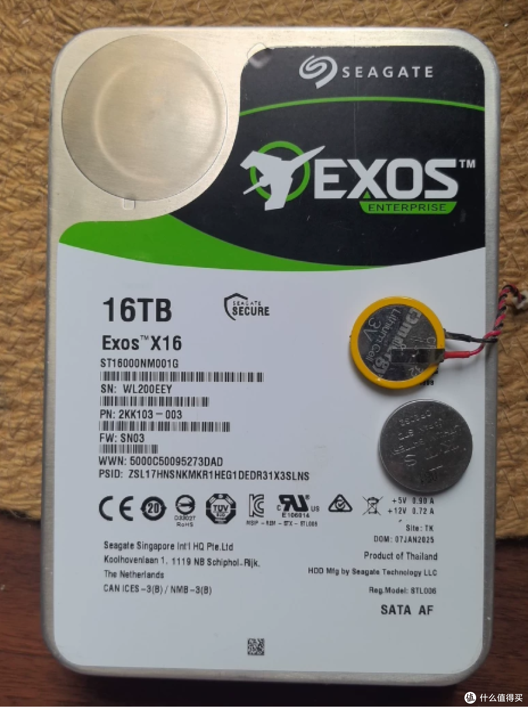 610元希捷Exos 16TB企业级坏盘:通电有反应敢不敢捡