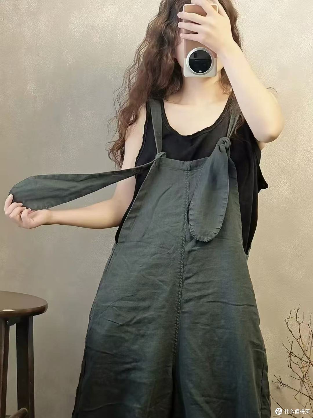 169元丝光苎麻背带裤,显瘦不闷汗!