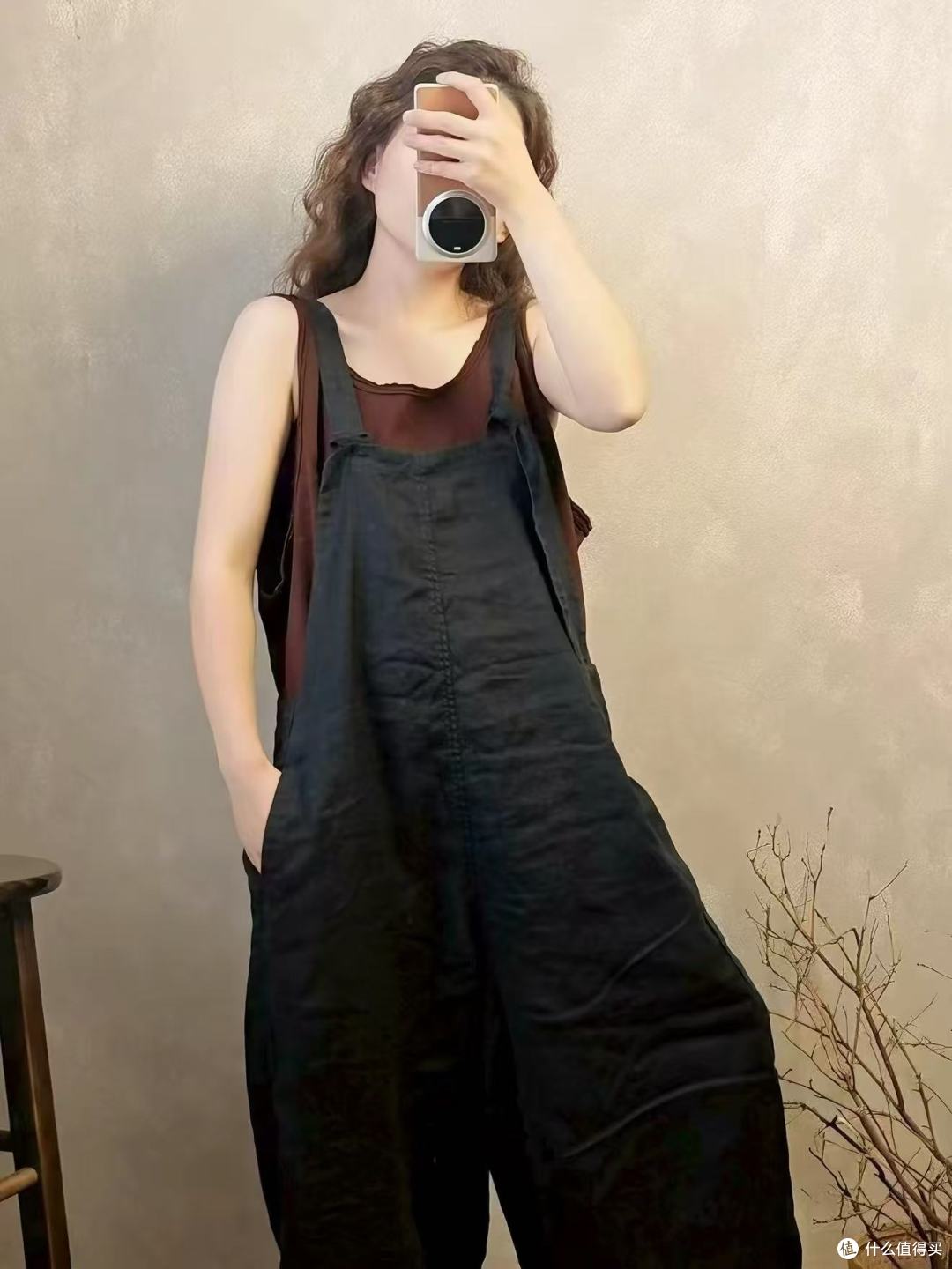 169元丝光苎麻背带裤,显瘦不闷汗!