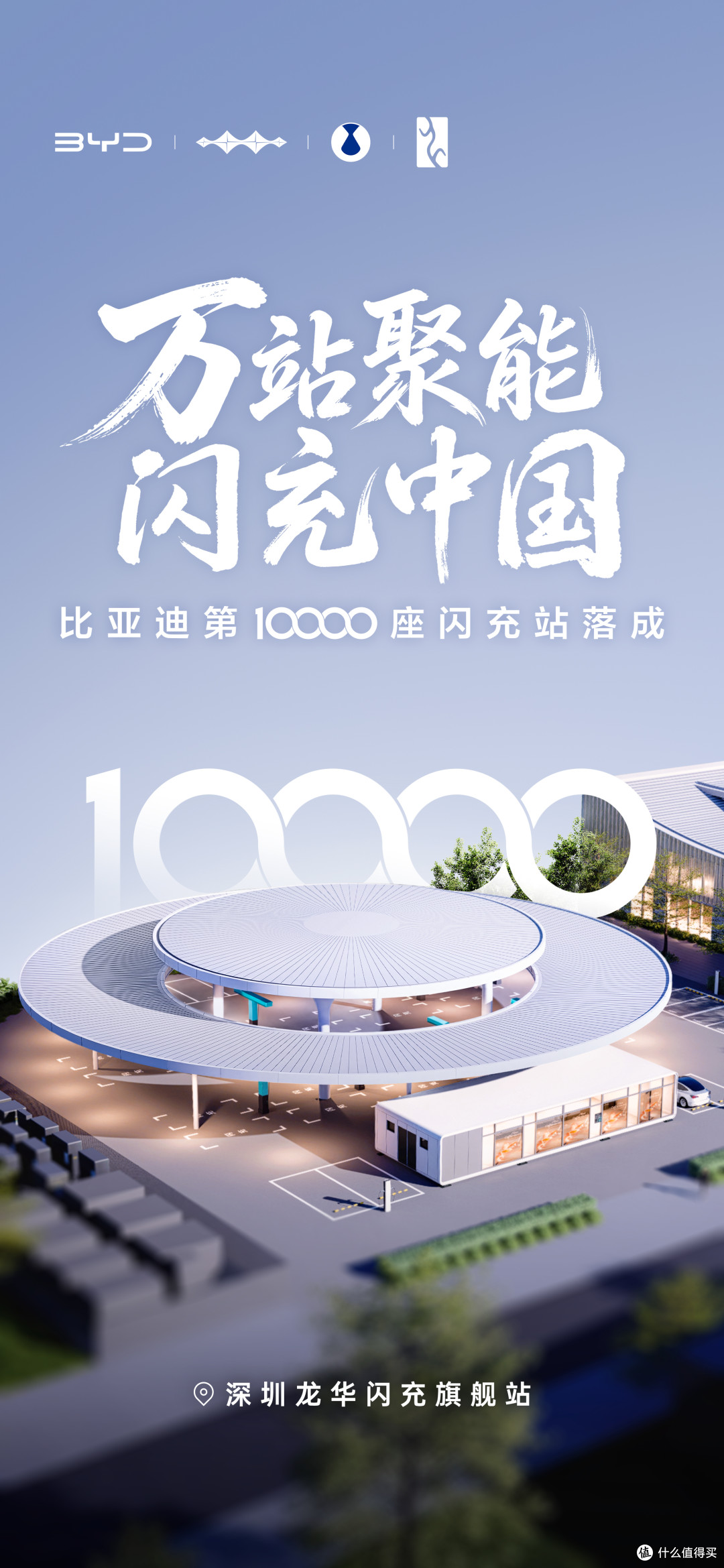 闪充中国再加速,比亚迪建成第10000座闪充站