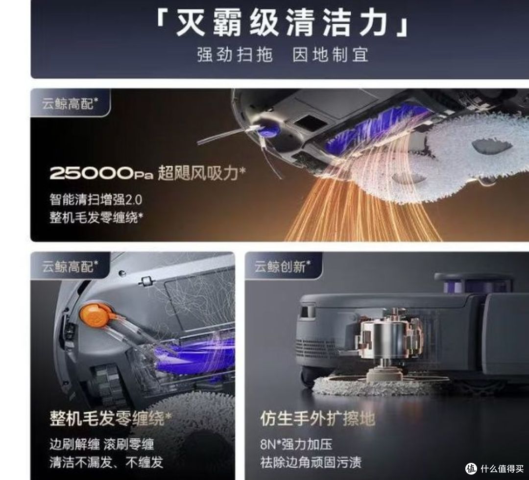云鲸逍遥 002 Max 圆盘版扫地机器人:这才叫躺平式做家务