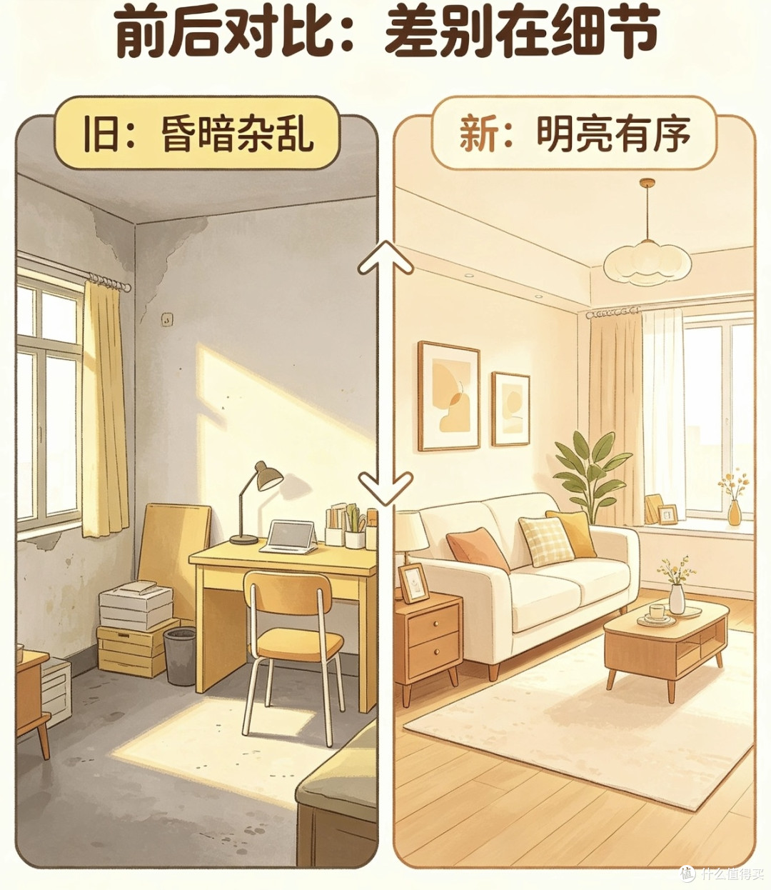 千元改造出租屋|不砸墙,租房也能住出幸福感