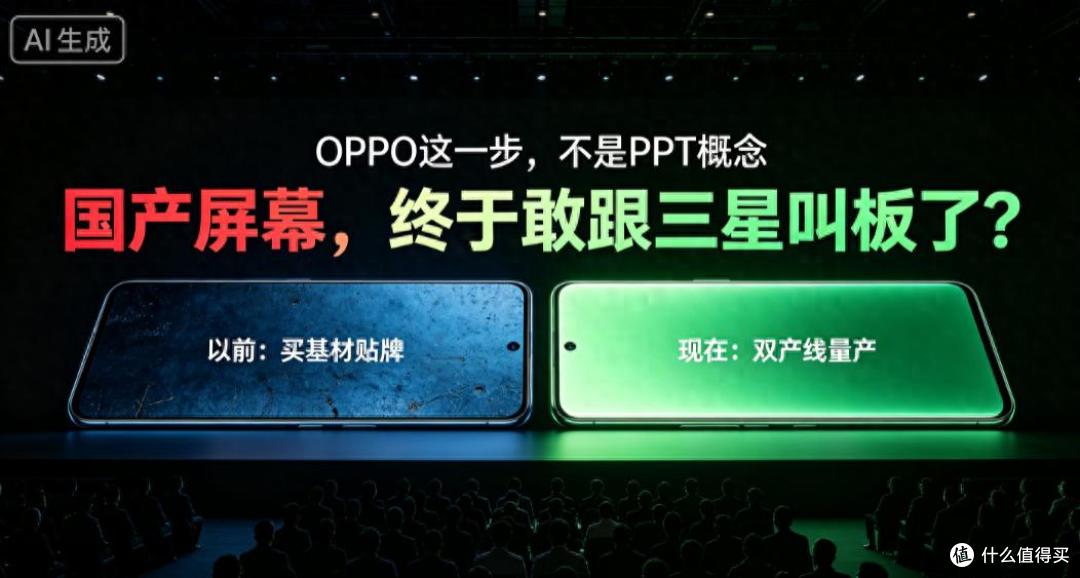 国货最强荣光!三星屏幕称霸多年,OPPO搞双产线硬刚