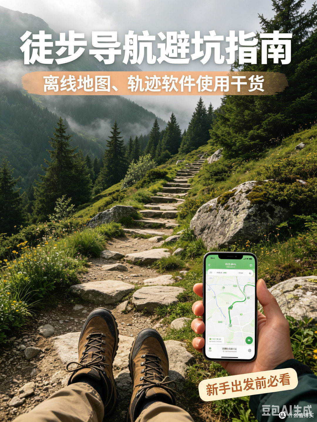 徒步导航避坑指南:离线地图、轨迹软件使用干货