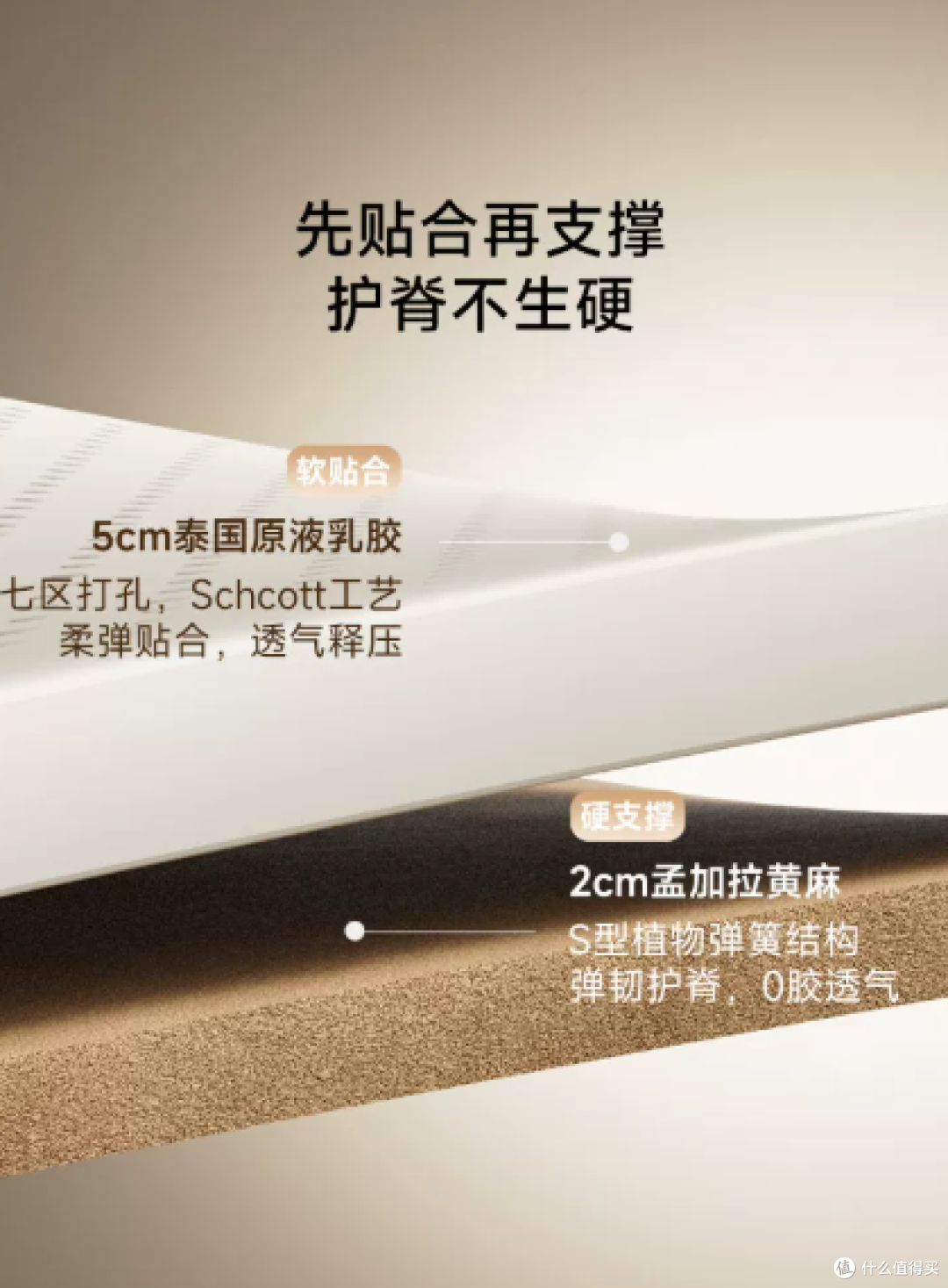 8H 睡眠大师天然乳胶黄麻通用护脊床垫独立袋弹簧软硬适中可拆洗