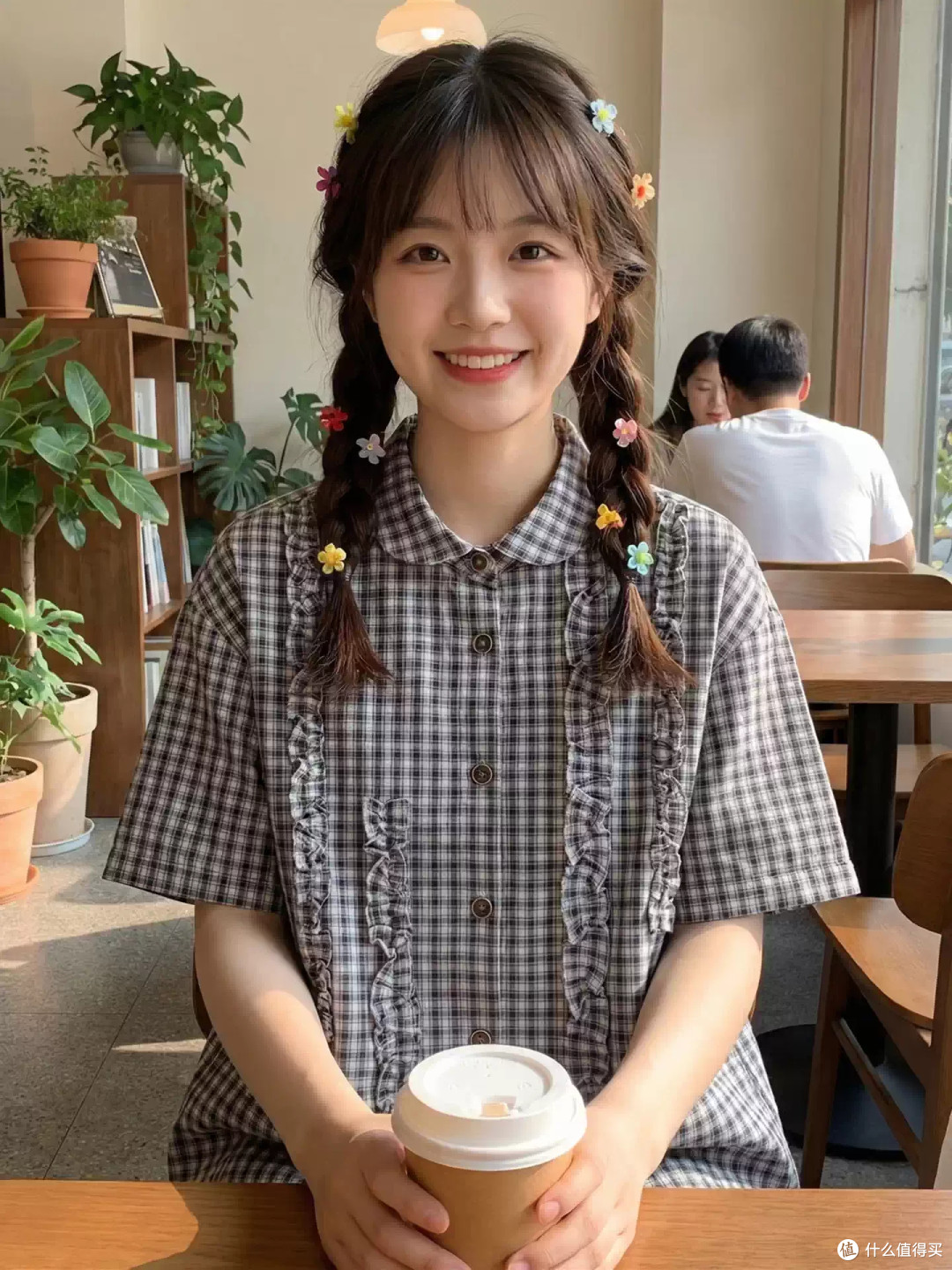 日系软妹格子衬衫｜甜妹本命娃娃领🥰