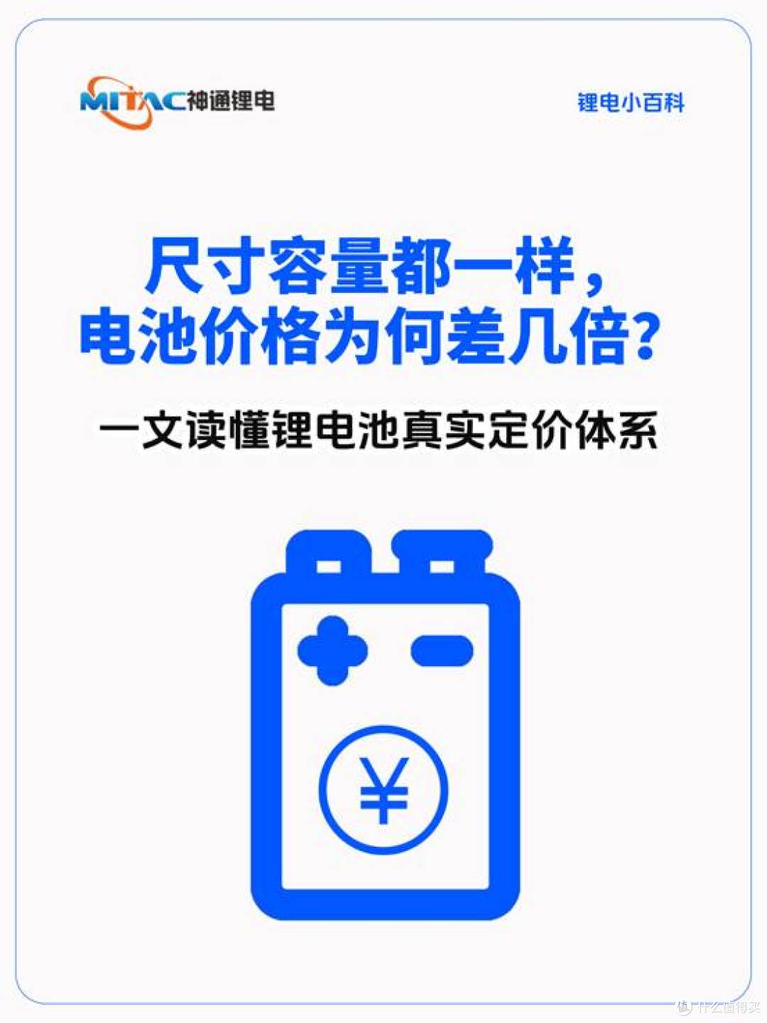 尺寸容量都一样, 电池价格为何差几倍?