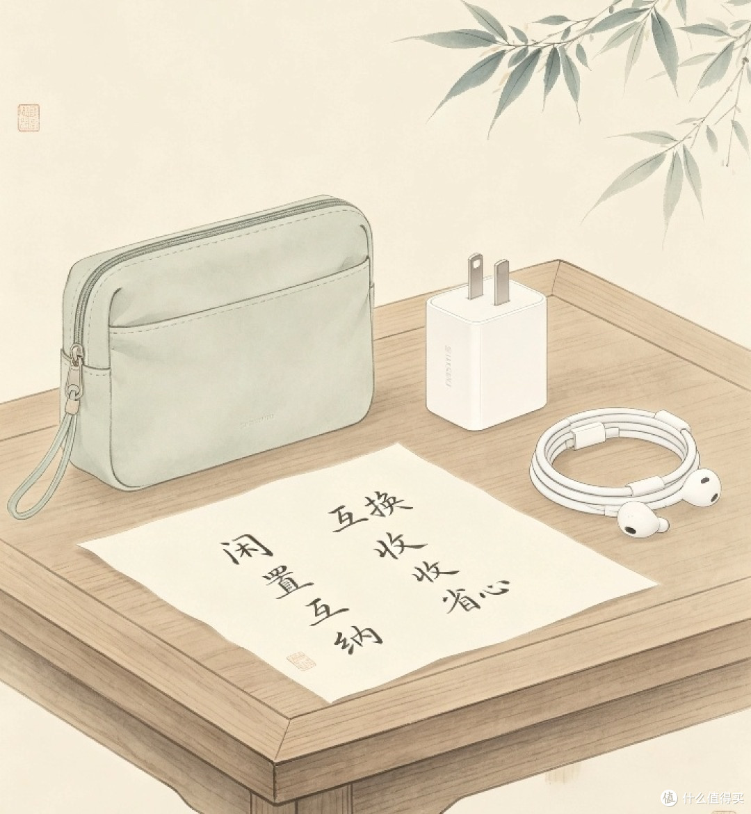 数码配件互换日记！多余充电头换收纳包，太值了
