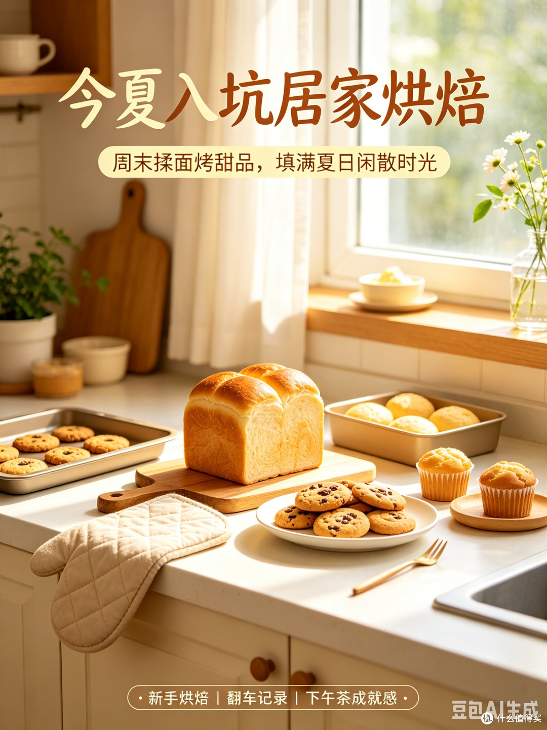 居家烘焙｜周末烤面包做甜品，填满整个夏天闲暇