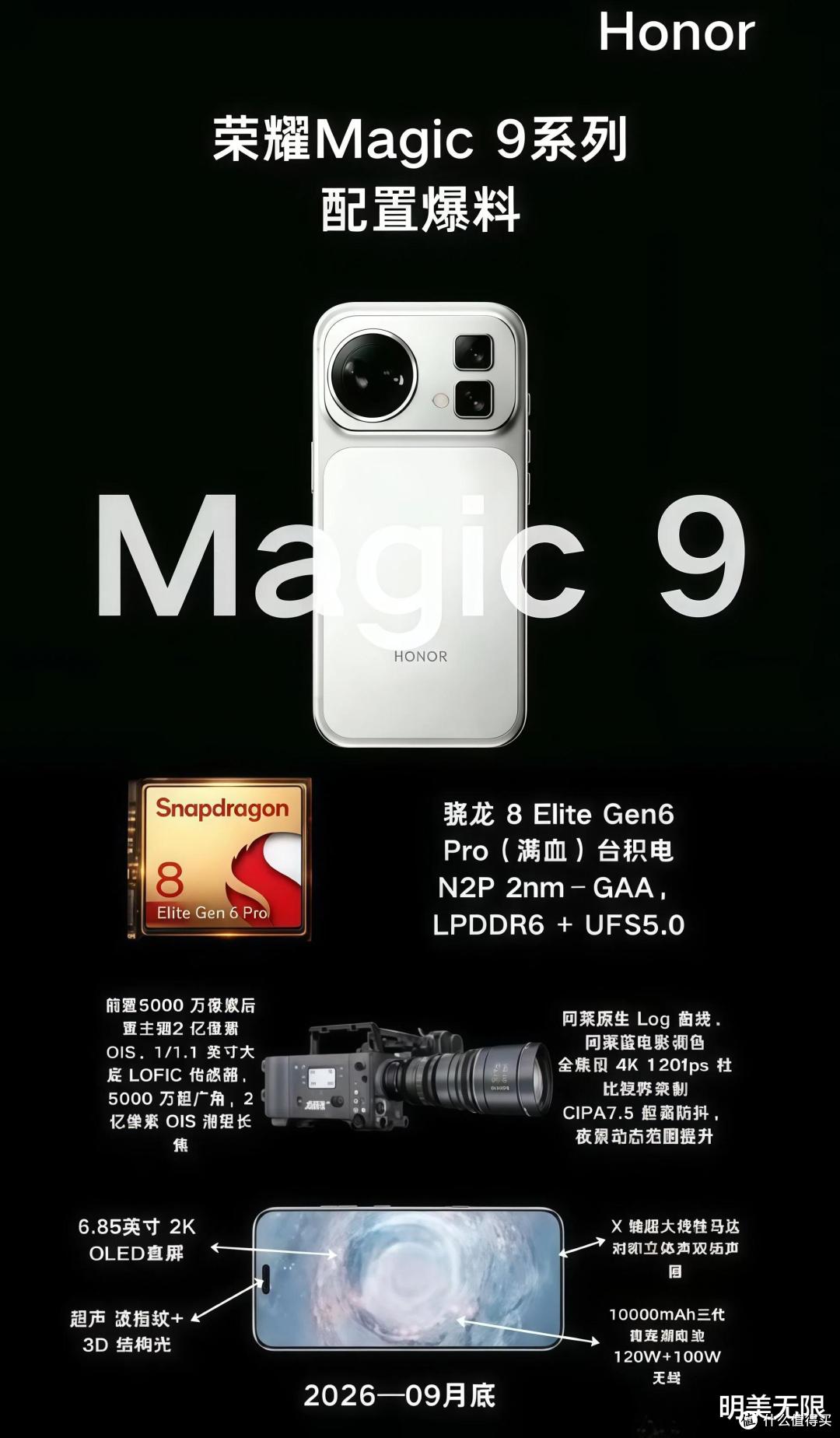 荣耀Magic9全系直屏、万毫安电池、阿莱影像:你想知道的都在这了