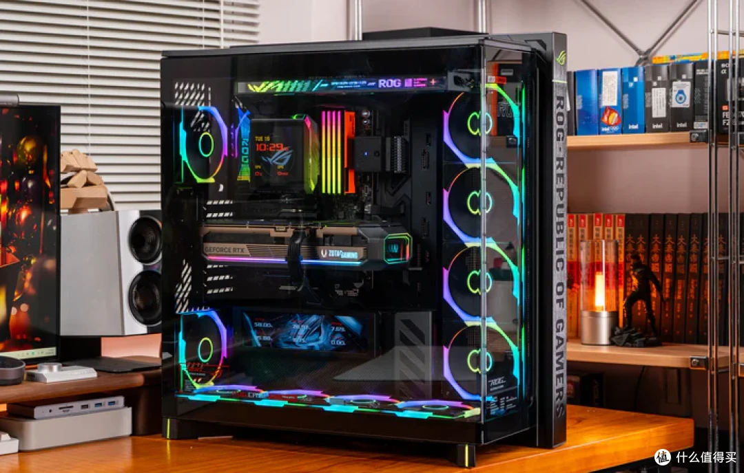 华硕幻世神+ROG X870E DARK HERO+索泰RTX5080AMP装机分享