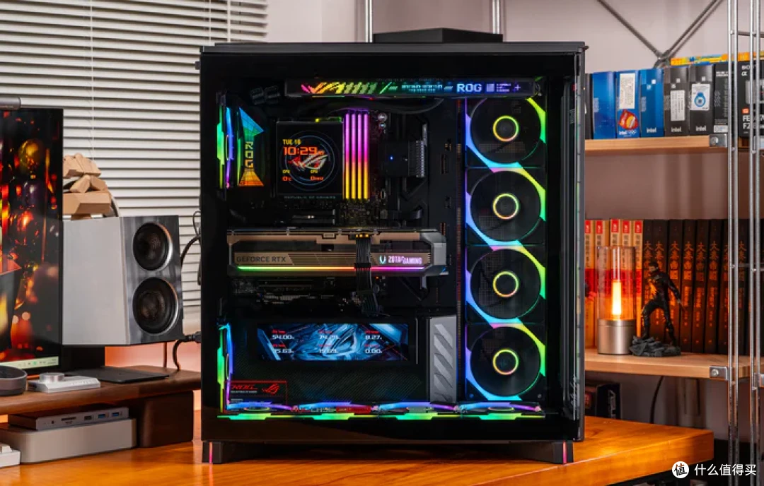 华硕幻世神+ROG X870E DARK HERO+索泰RTX5080AMP装机分享
