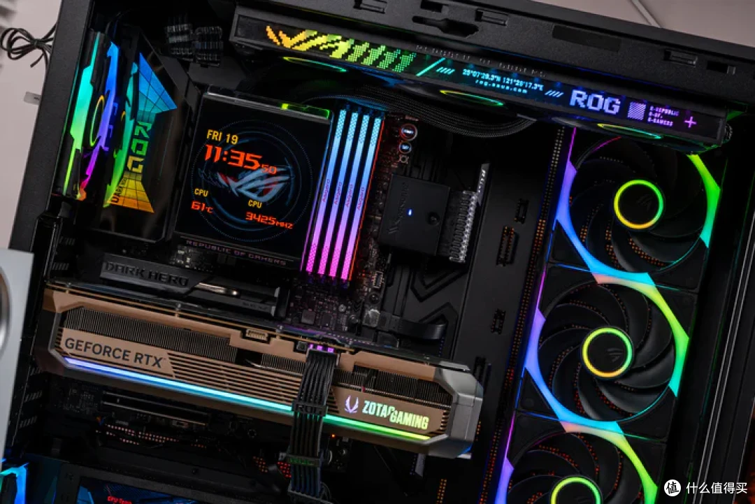 华硕幻世神+ROG X870E DARK HERO+索泰RTX5080AMP装机分享