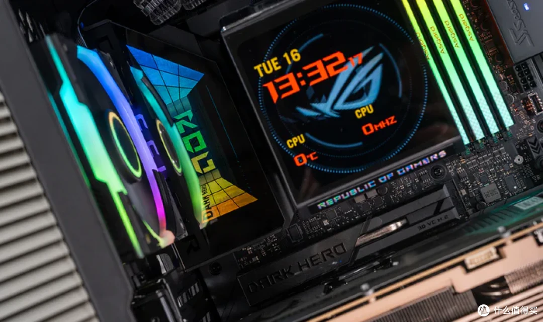 华硕幻世神+ROG X870E DARK HERO+索泰RTX5080AMP装机分享