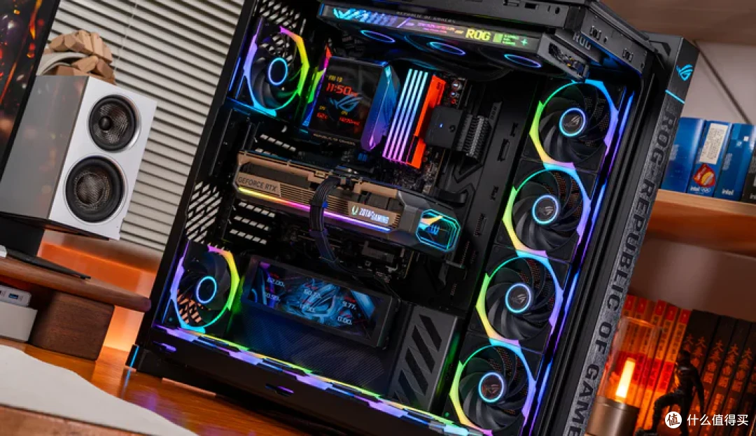 华硕幻世神+ROG X870E DARK HERO+索泰RTX5080AMP装机分享