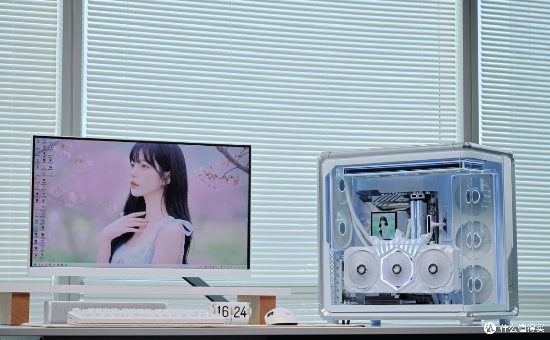 花2.5W装台1.7W配置的电脑?270K+5070TiHOF+乔思伯X400CG海景房