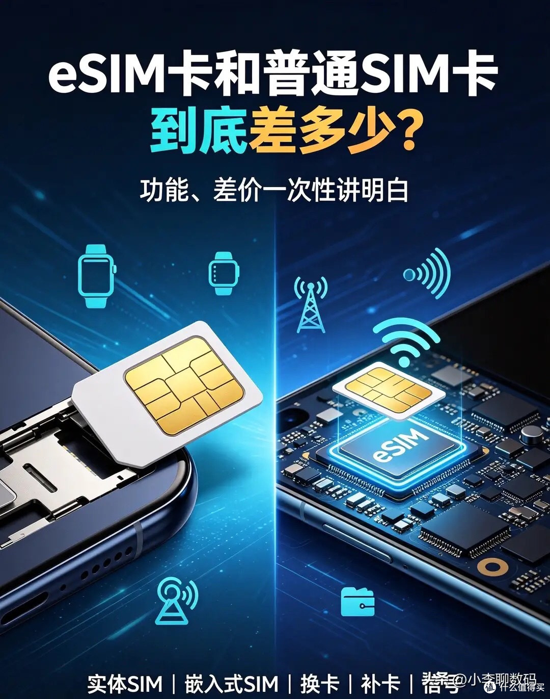 eSIM卡和普通SIM卡到底差多少？功能、差价一次性讲明白