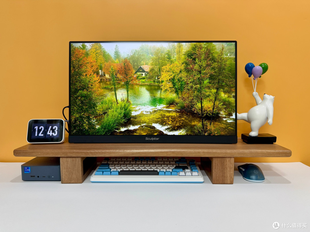 雕塑家 MU24LC 创新形态 4K 显示器,接口齐全,轻薄兼顾办公娱乐