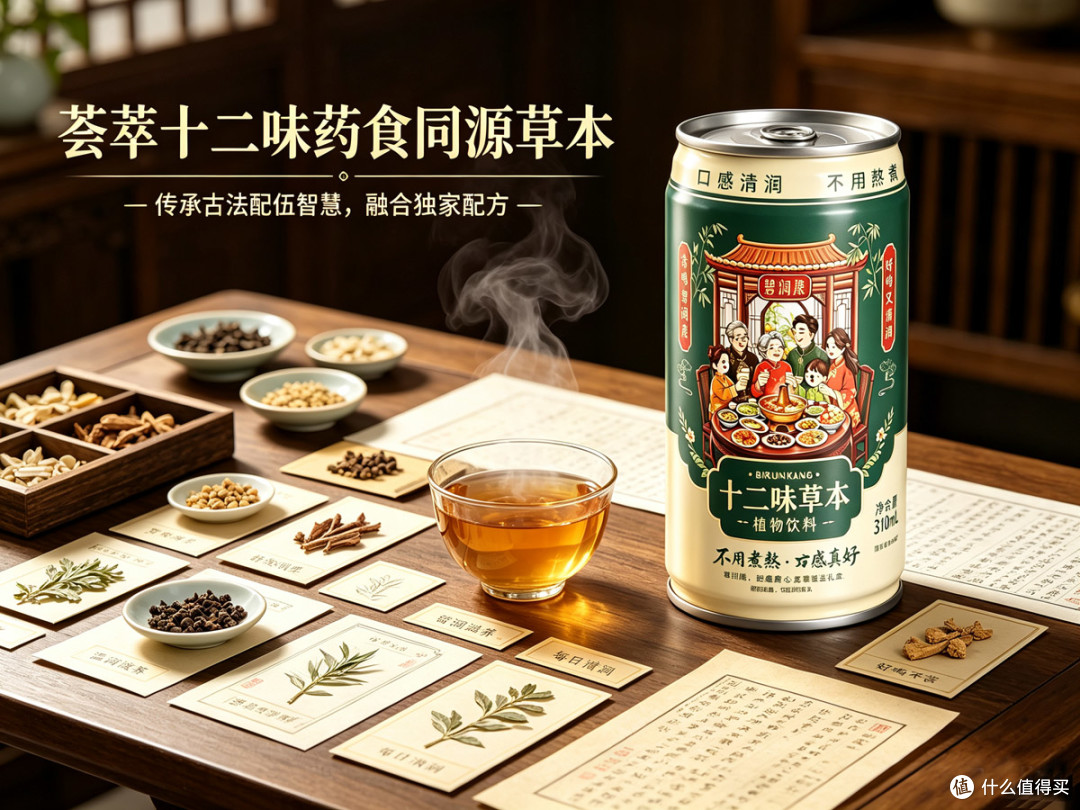 告别甜腻饮料｜适合家中长辈，碧润康十二味植物饮料简单体验