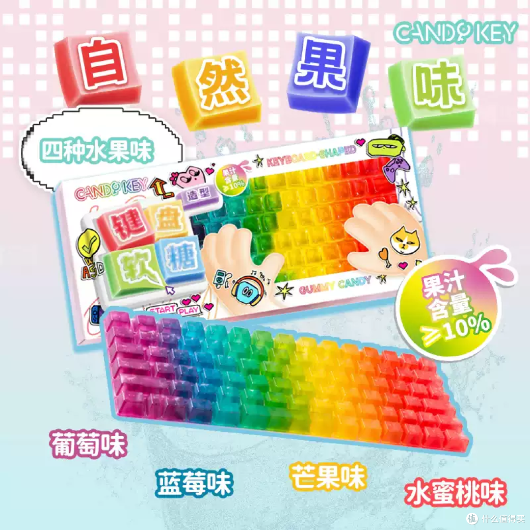 Candy Key键盘软糖，能吃的“彩虹键盘”太懂打工人了！
