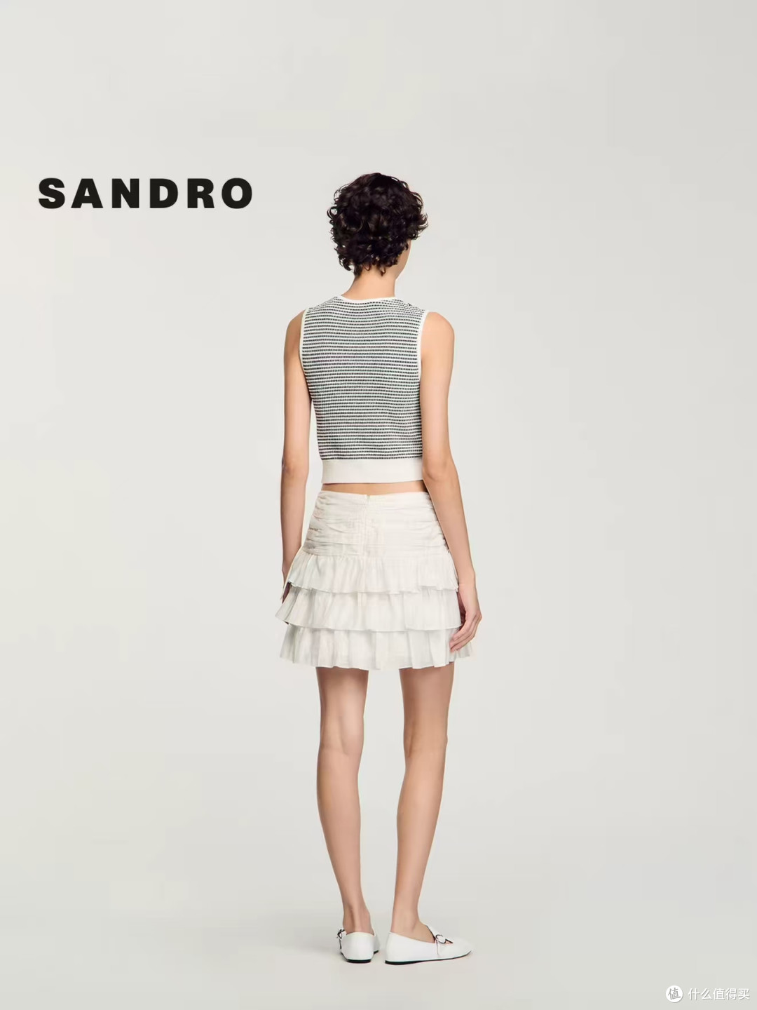 法式松弛感天花板✨SANDRO白色亚麻半身裙太显贵了