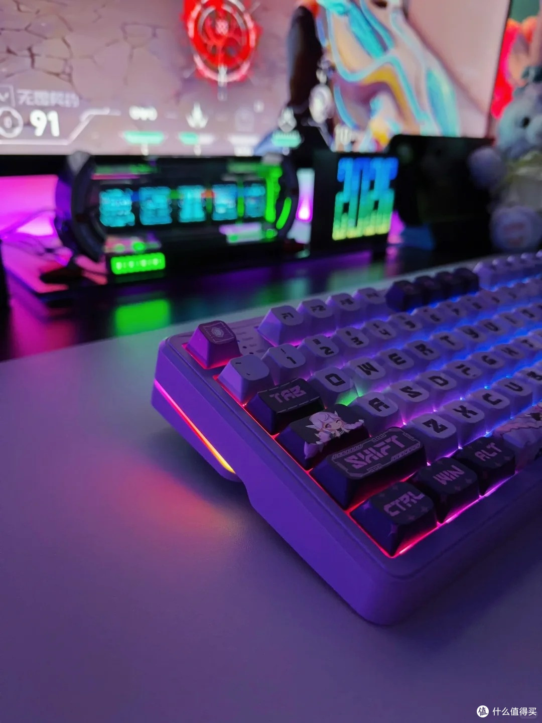 七彩虹青羽98Ultra磁轴键盘,宿舍 FPS 手感天花板,开学桌面体验