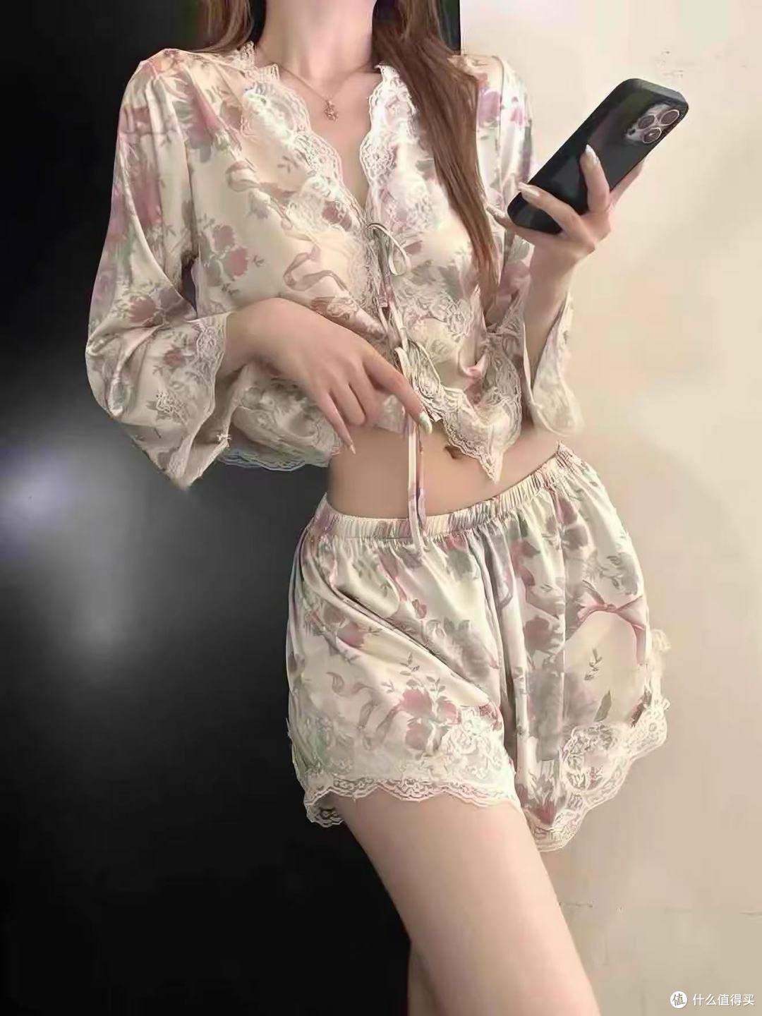 真丝睡衣四件套礼盒,闺蜜收到直接哇出声