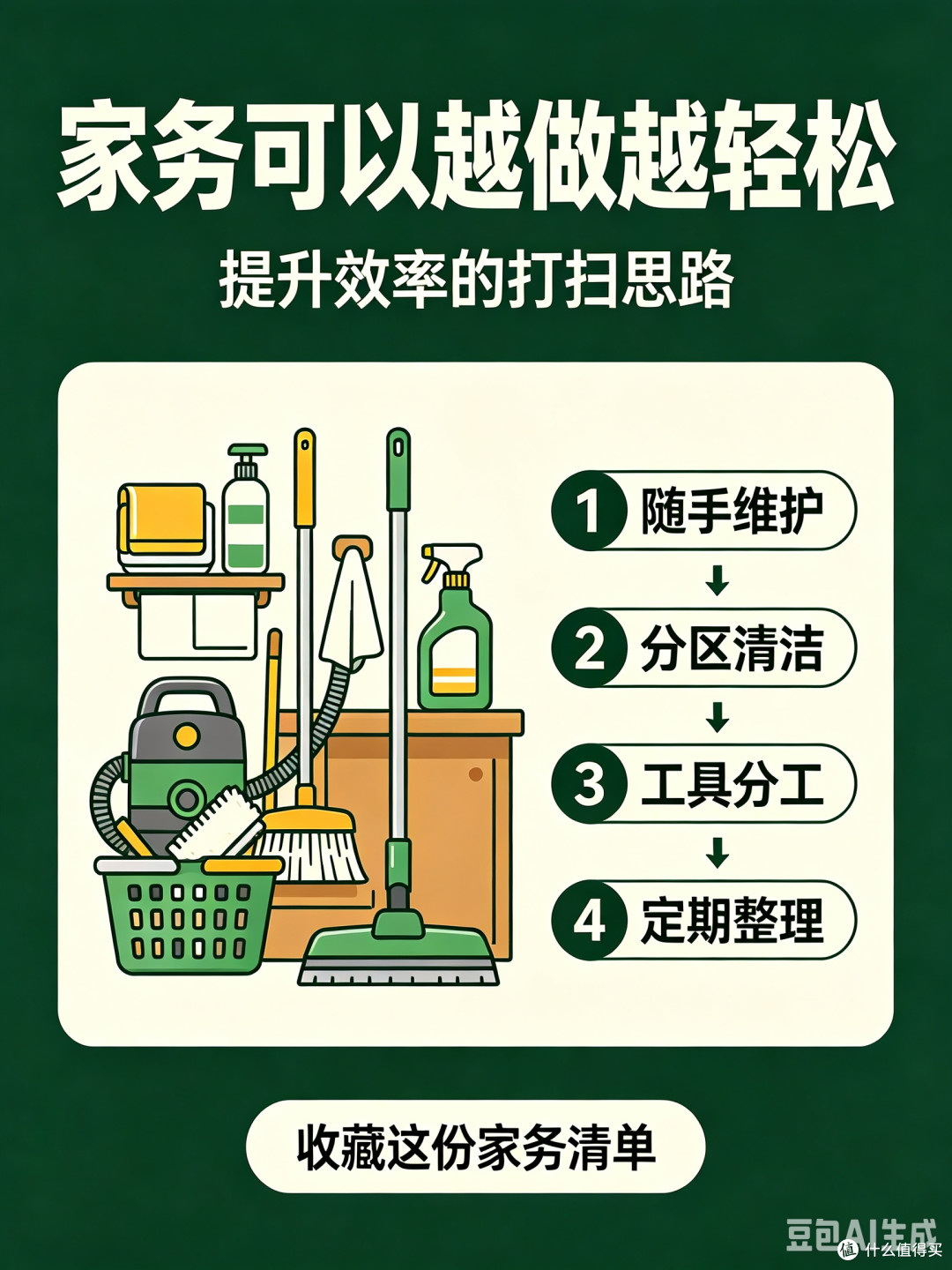 家务效率提升：预防优于清理的策略