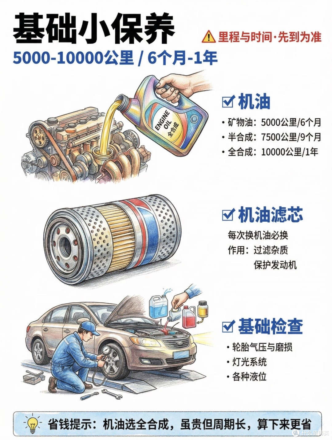 通勤养车记住“4必换3不洗”，一年能省大几千