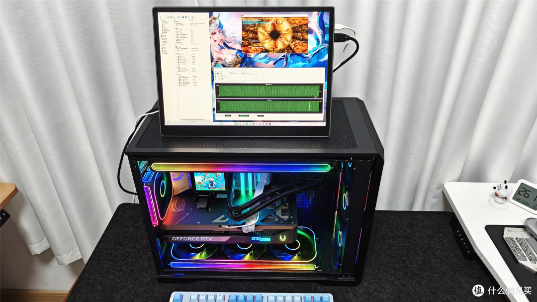 半岛铁盒N5Pro机箱+极动力系列水冷装机!绝对MATX主板的靠谱选项