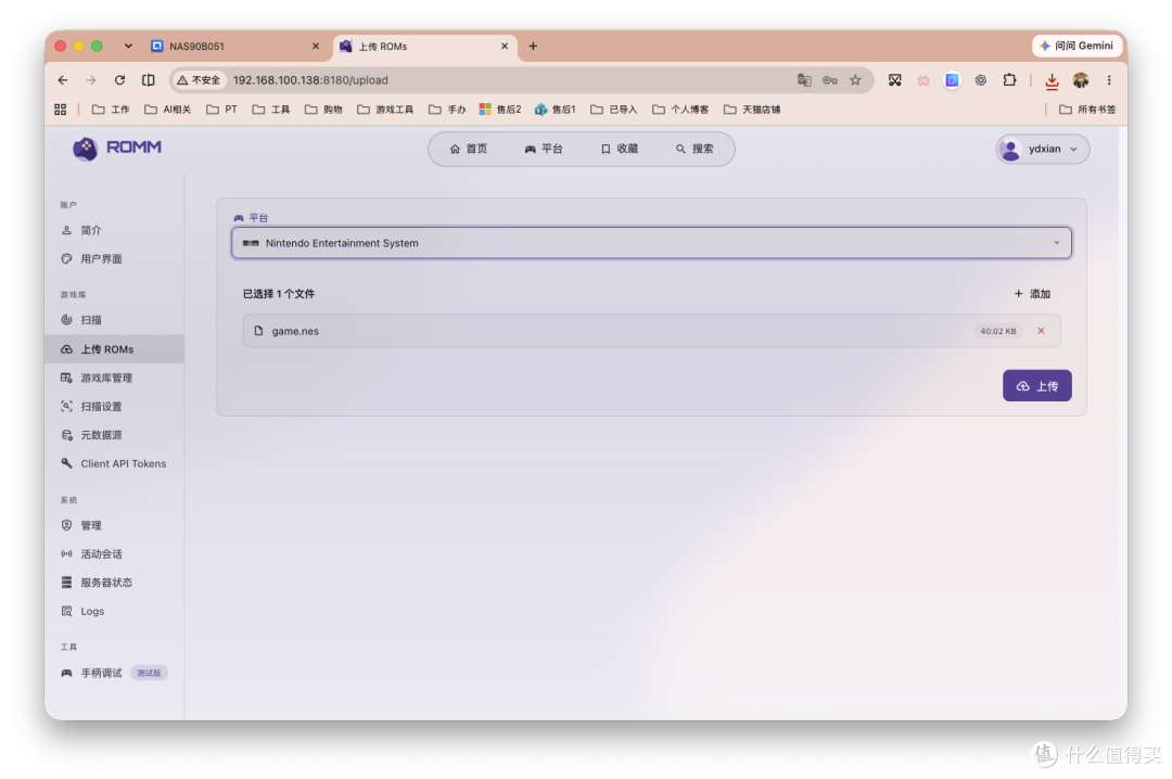把所有老游戏装进 NAS：RomM打造私人「Steam游戏库」
