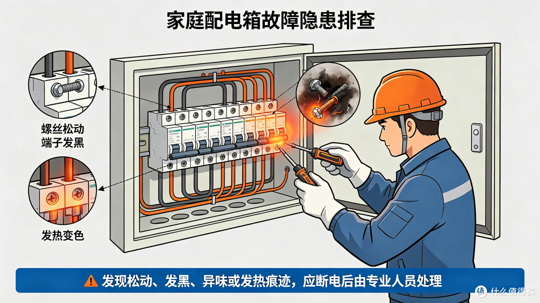 接口松脱，漏保喷火：深夜家庭配电箱漏电保护开关抢修记