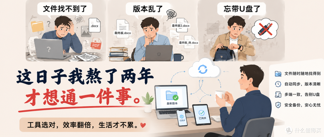文件找不到了、版本乱了、忘带U盘了——这日子我熬了两年才想通