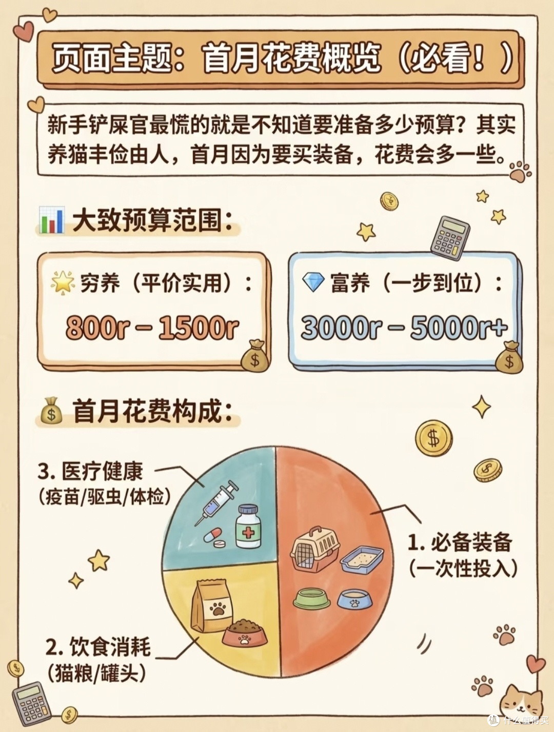 新手养猫真实账本|算清前期开销,再把小猫接回家