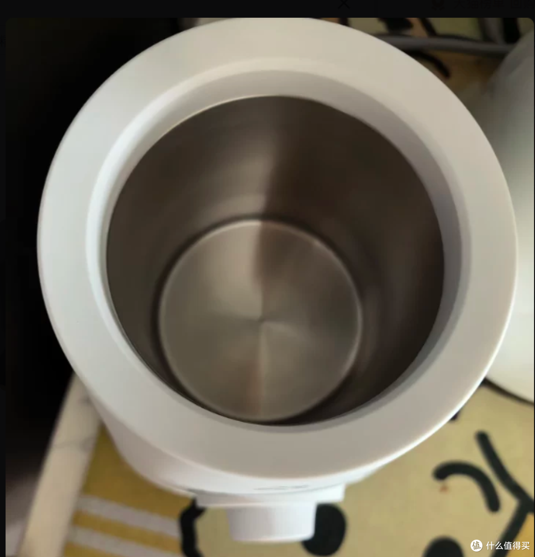 小白熊暖奶器俯视