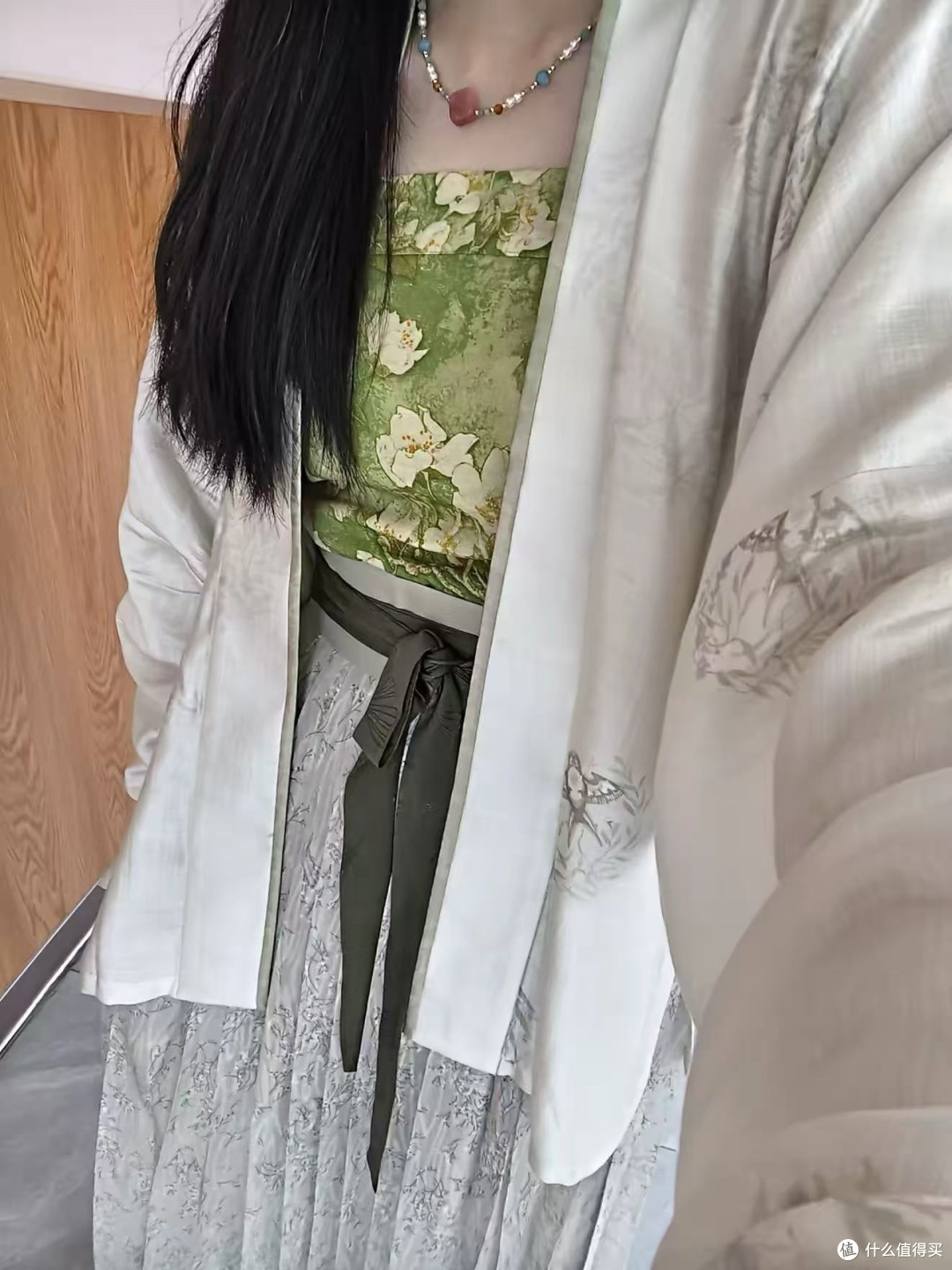 雾里青百迭裙仙气直接拉满✅