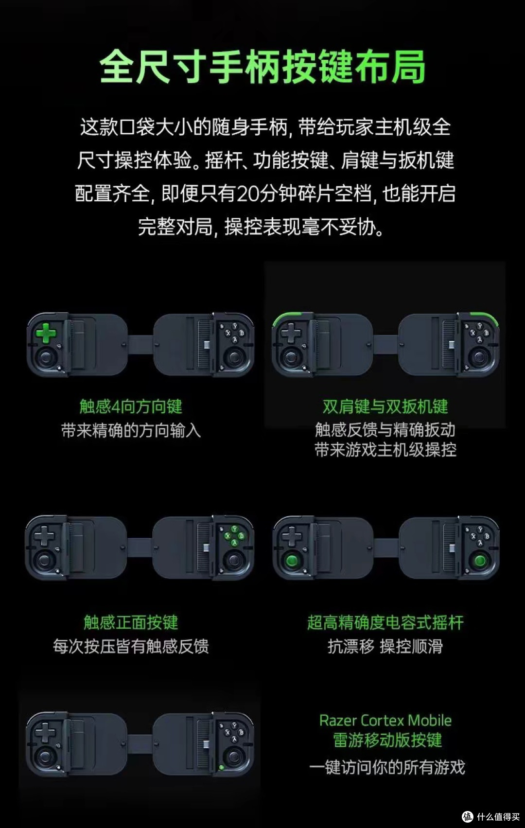 雷蛇灵猫Razer Prio可折叠游戏手柄发布：支持7英寸内手机，799元