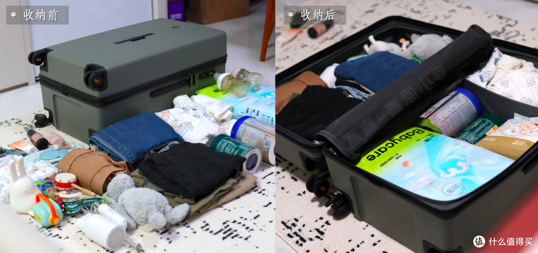全家拖娃出门行李爆炸，实测地平线8号行李箱究竟好用吗？