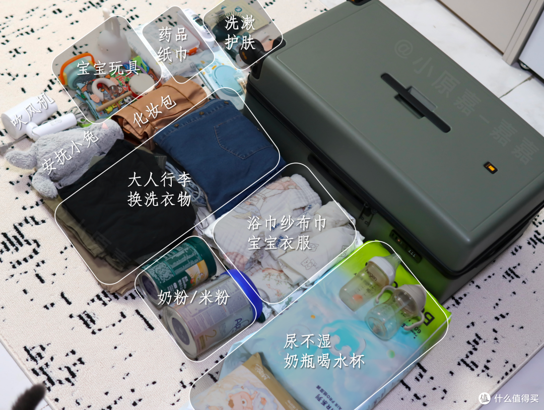 全家拖娃出门行李爆炸，实测地平线8号行李箱究竟好用吗？