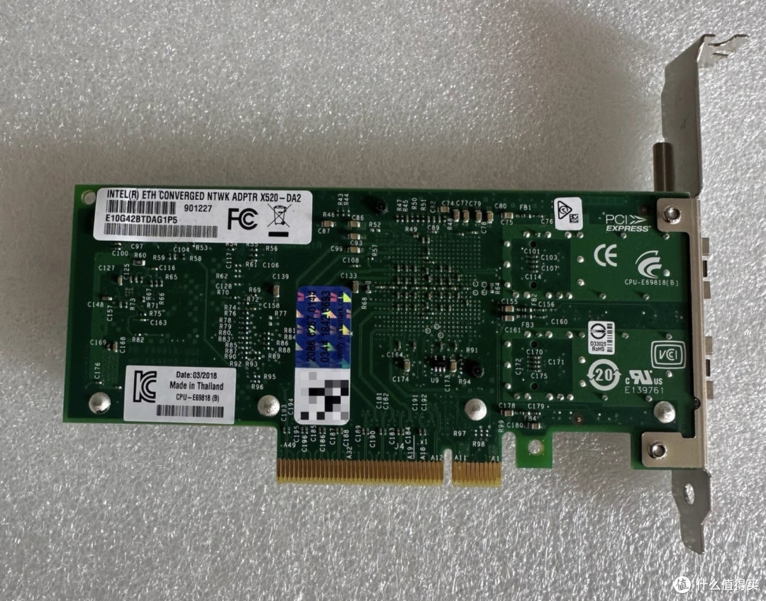 闲鱼惊现Intel X520-DA2，服务器拆机万兆网卡，从3000跌至50块？