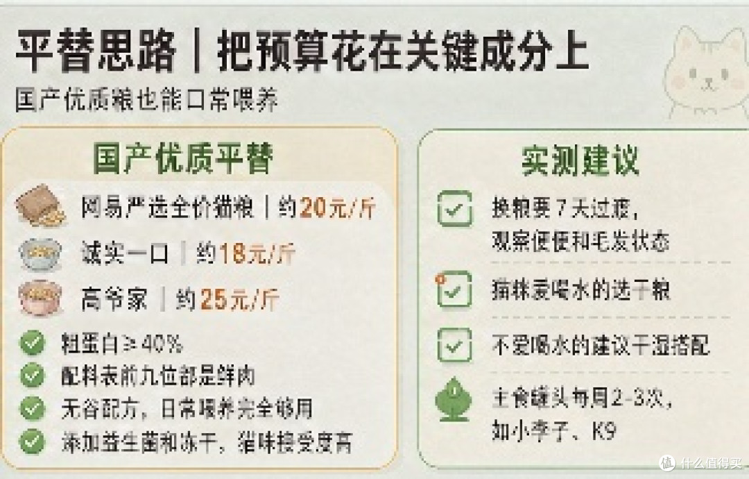 毛孩子生活说明书：猫粮实测与平替。