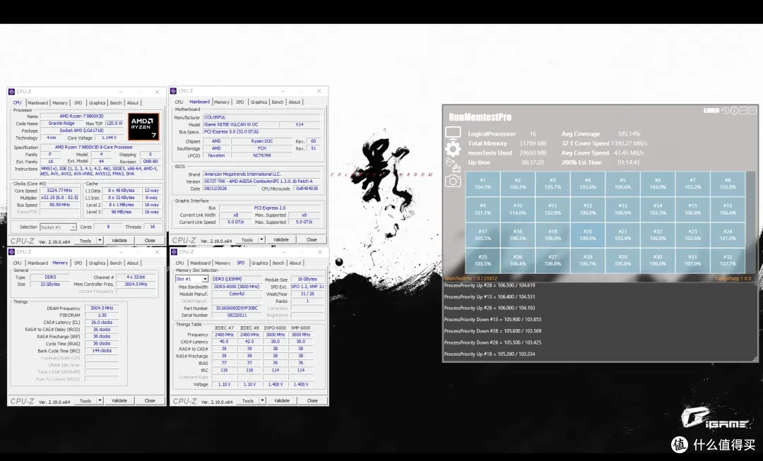 纯白AMD旗舰主板 七彩虹 X870E VULCAN W开箱测试