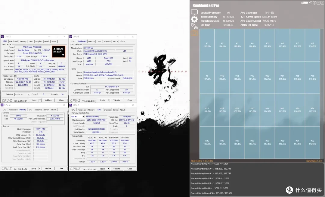 纯白AMD旗舰主板 七彩虹 X870E VULCAN W开箱测试