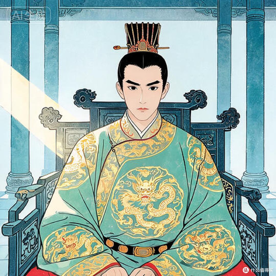 jimeng-2026-08-25-7866-人物海报，宋神宗赵顼，北宋年轻天子，约二十五岁。面容清秀眉宇有决断之气。头戴通天